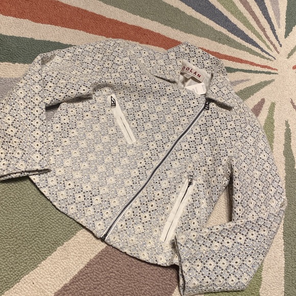 Anthro Dolan Rossi Eyelet Moto Jacket - Picture 4 of 8